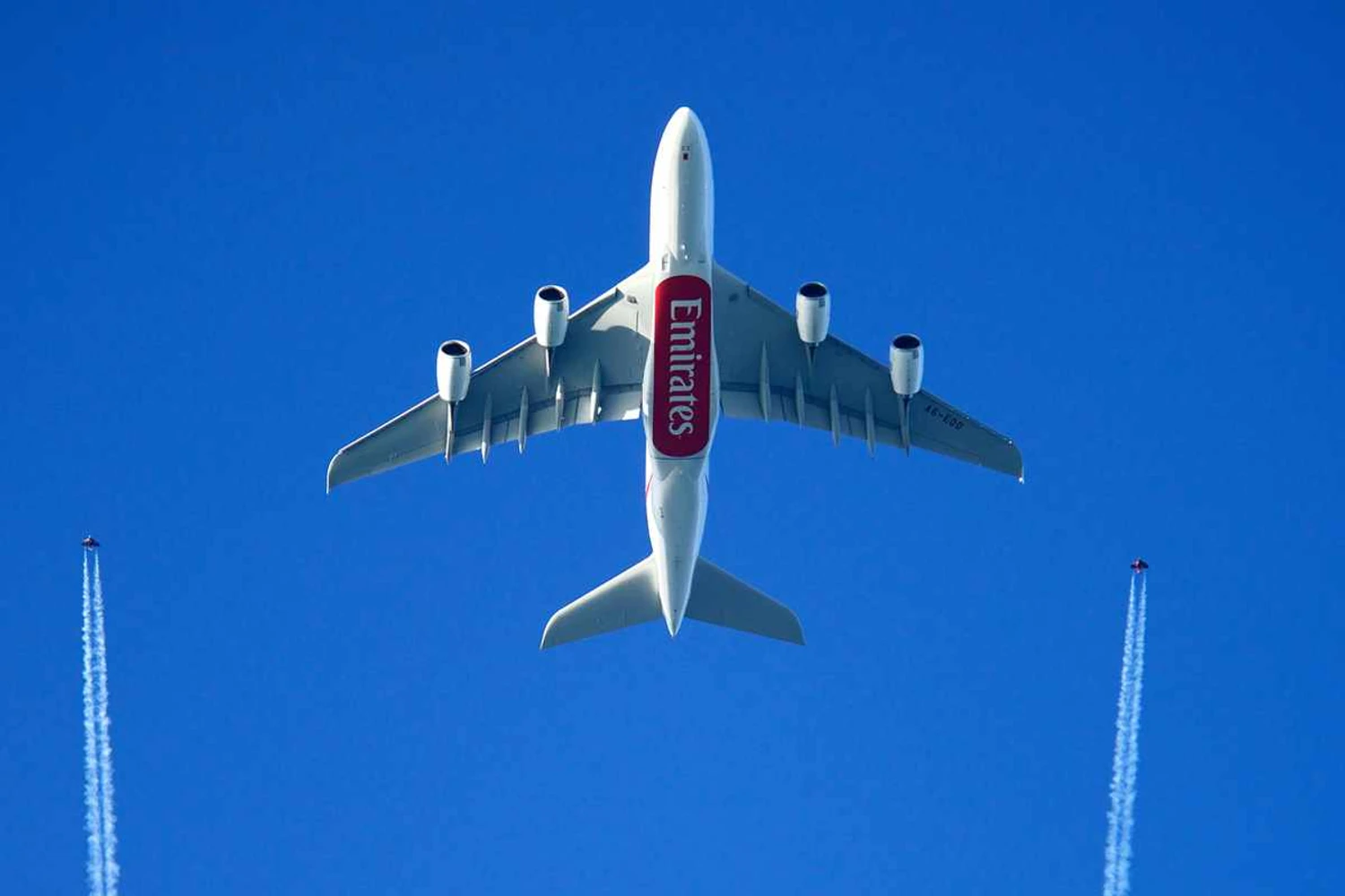 A380 durante o Dubai Air Show (Divulgação)