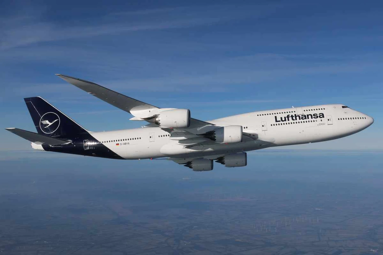 Boeing 747-8 da Lufthansa: maior operadora da versão (Divulgação)