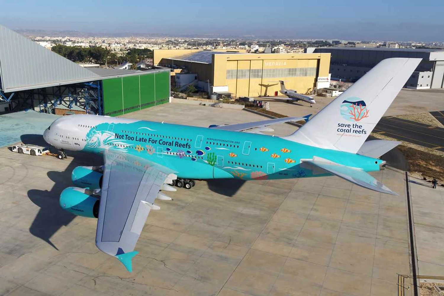 Ex-Singapore, o A380 foi alugado pela empresa portuguesa Hi Fly (Hi Fly)