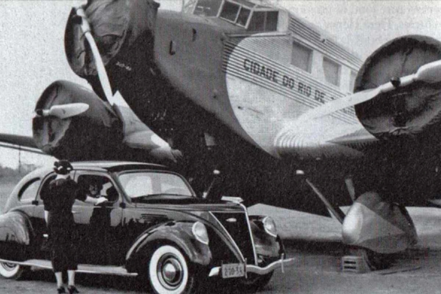 Um dos Ju 52 da Vasp, batizado de "Cidade do Rio de Janeiro" (Reprodução)