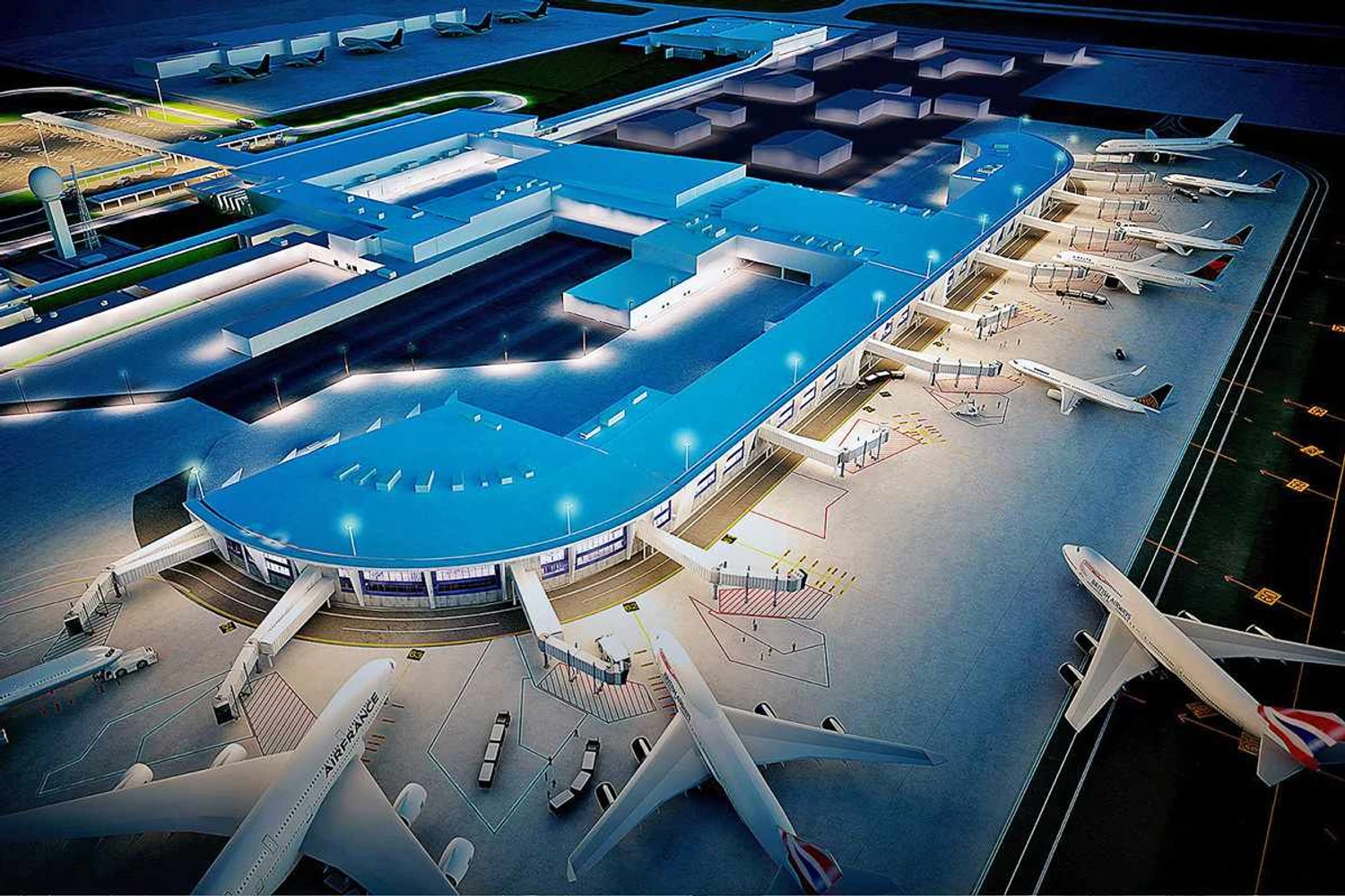 Projeção do terminal 4 do aeroporto de Cancún: 4º mais movimentado da América Latina (Divulgação)