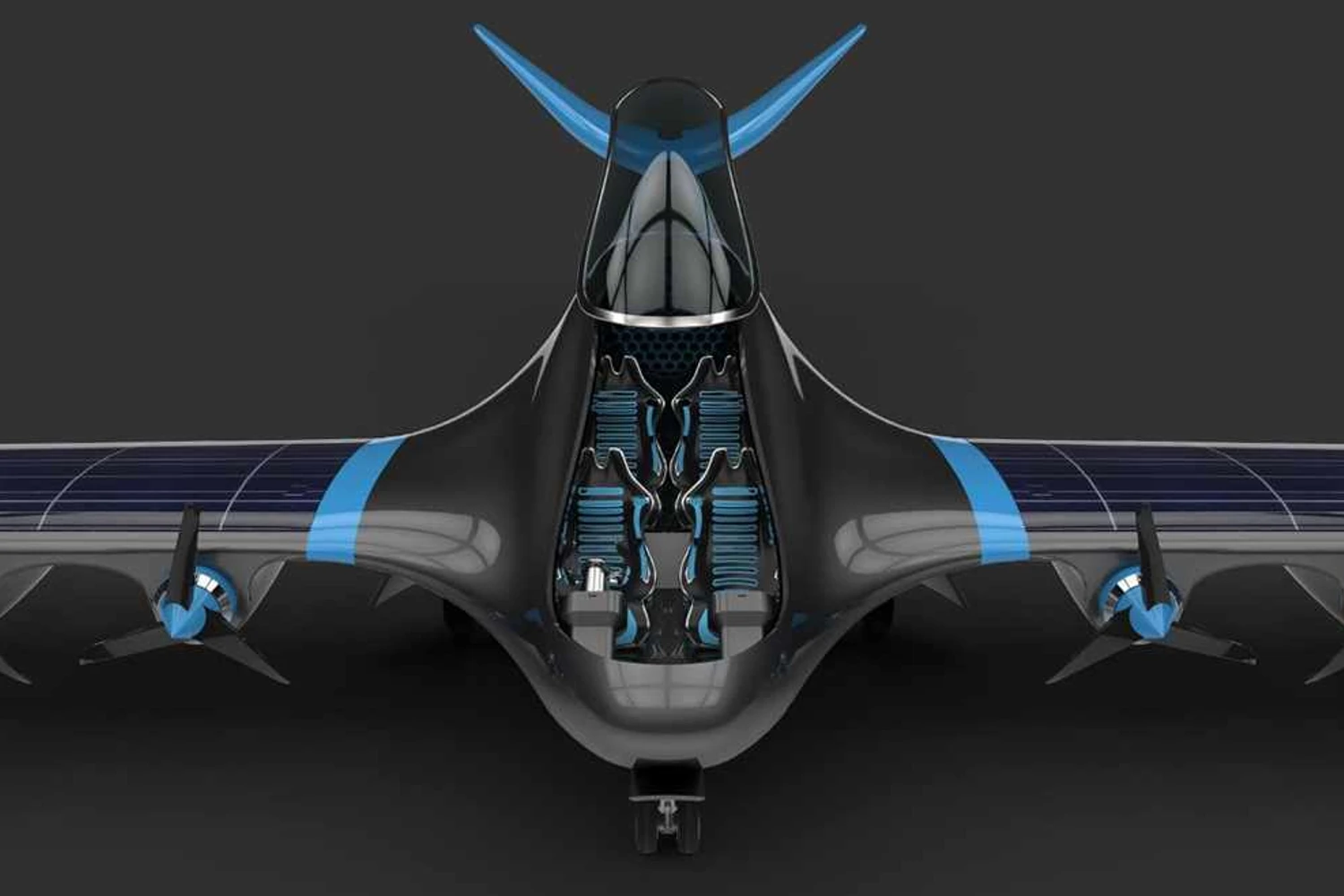 O avião movido a hidrogênio é projetado para transportar 4 passageiros (Divulgação)