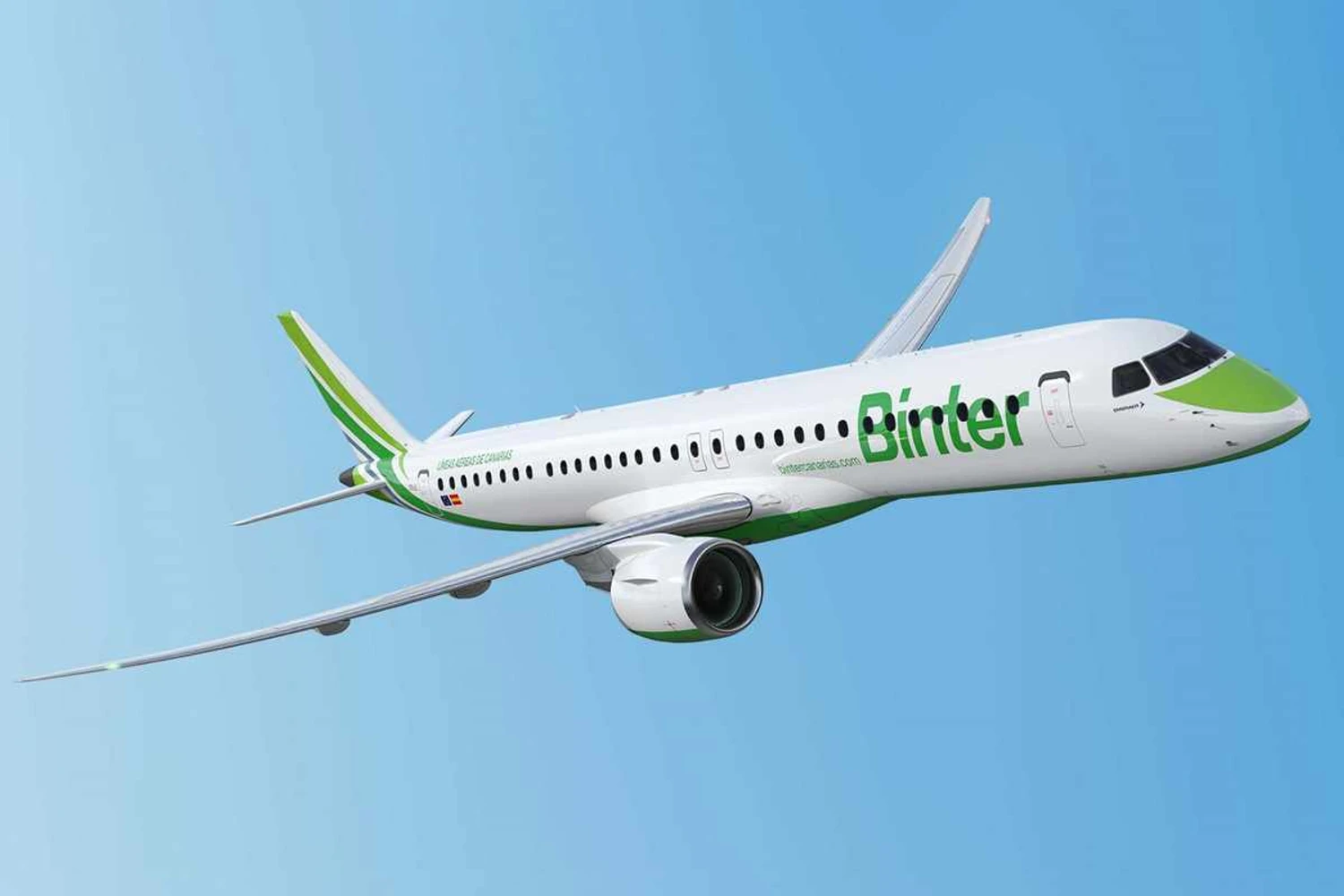 A Binter encomendou três unidades do Embraer E195-E2 mais duas opções (Embraer)