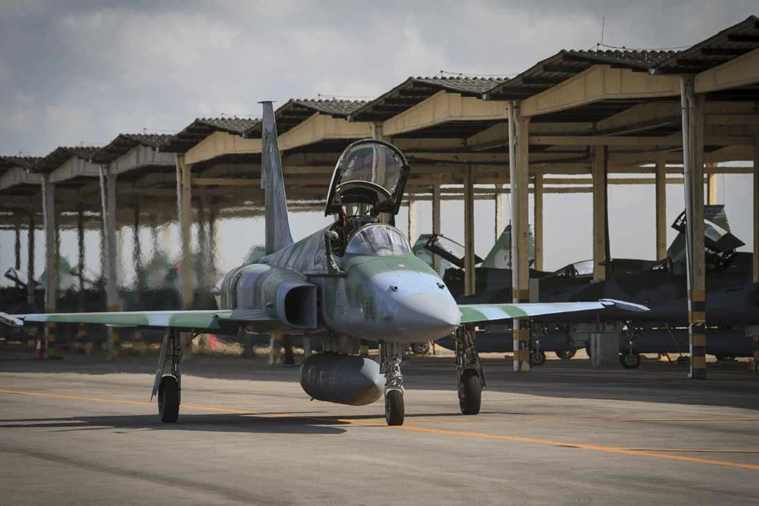 A FAB deslocou cerca de 70 aeronaves para o treinamento em Natal, como os caças F-5 (FAB)