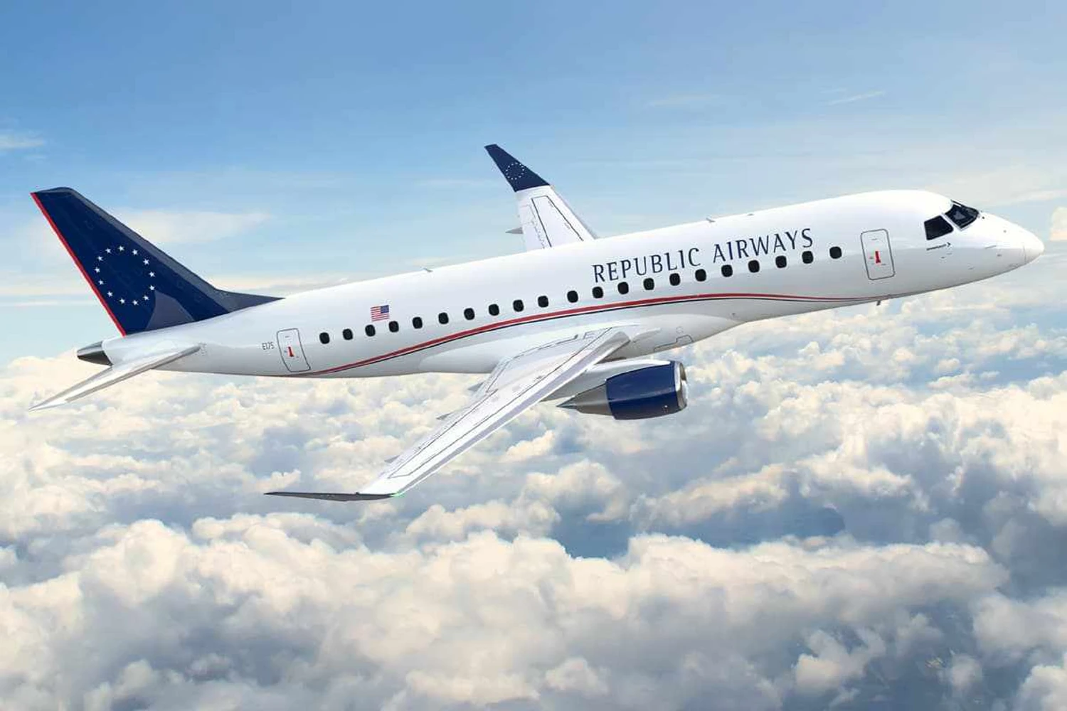 Embraer e Republic Airways renovam acordo de manutenção de longo prazo
