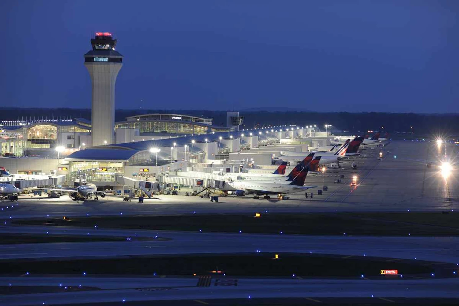 O aeroporto de Detroit é hub da Delta para a Ásia e Europa (Detroit Metro Airport)