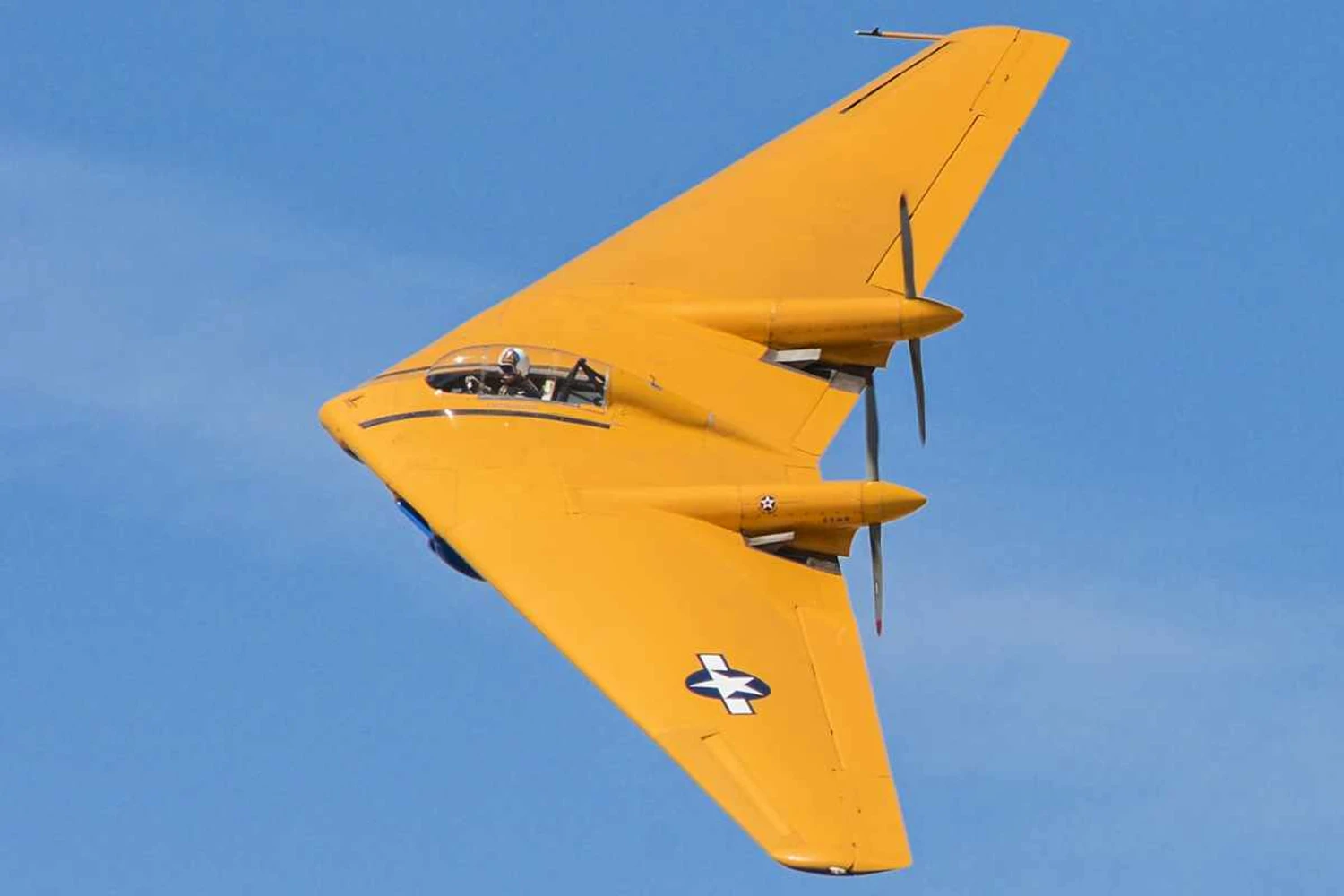 The N9MB in flight: end of an important chapter in aviation (USAF)