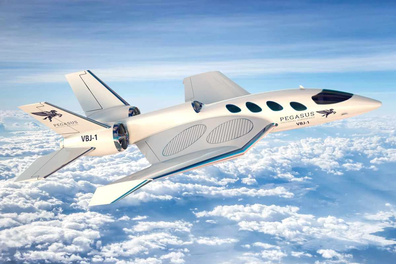 The Pegasus VBJ1: an executive jet that takes off and lands like a helicopter (Pegasus)