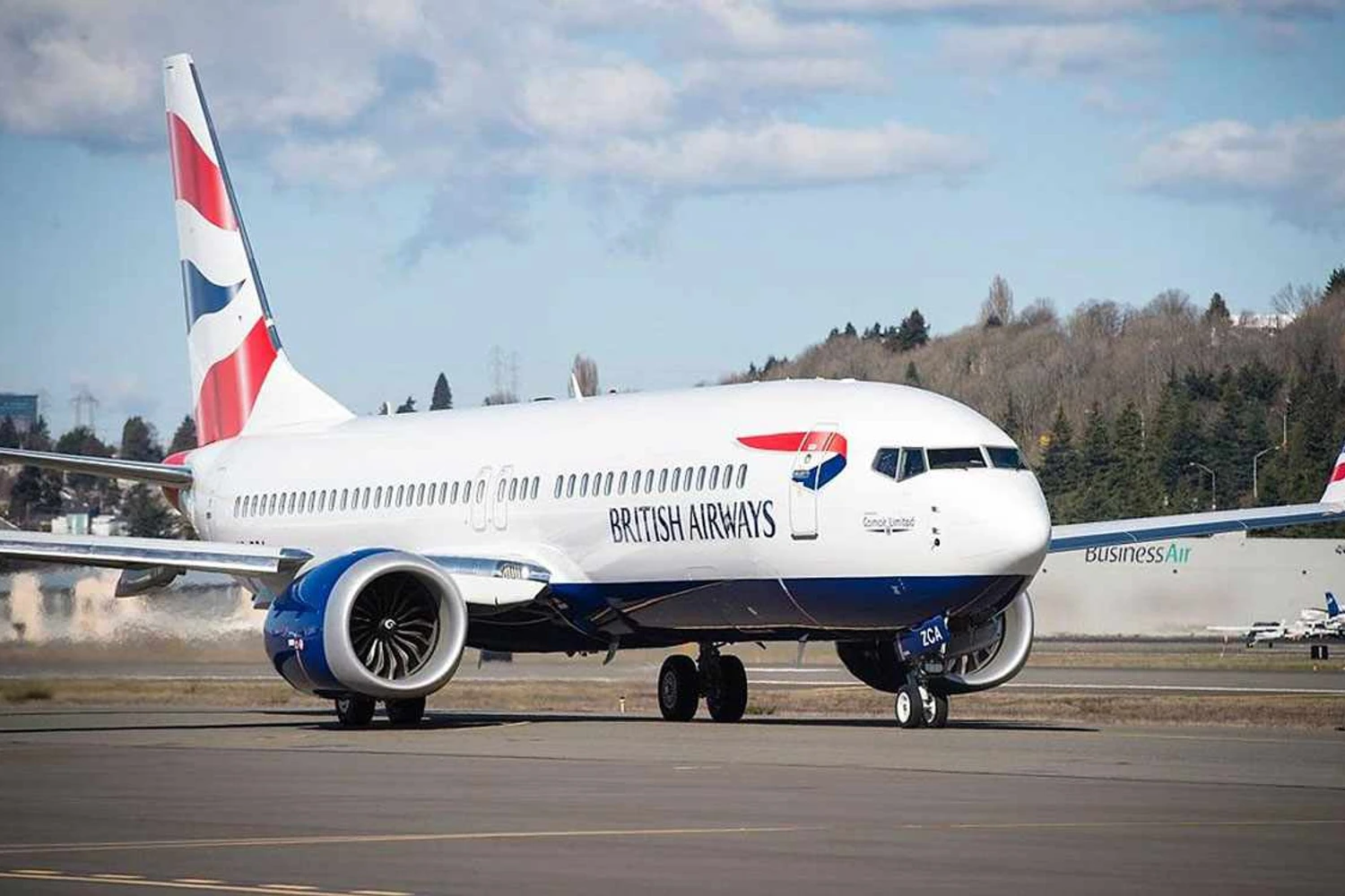 No, it is not British Airways' 737 MAX that will only be delivered in 2023 (Boeing)