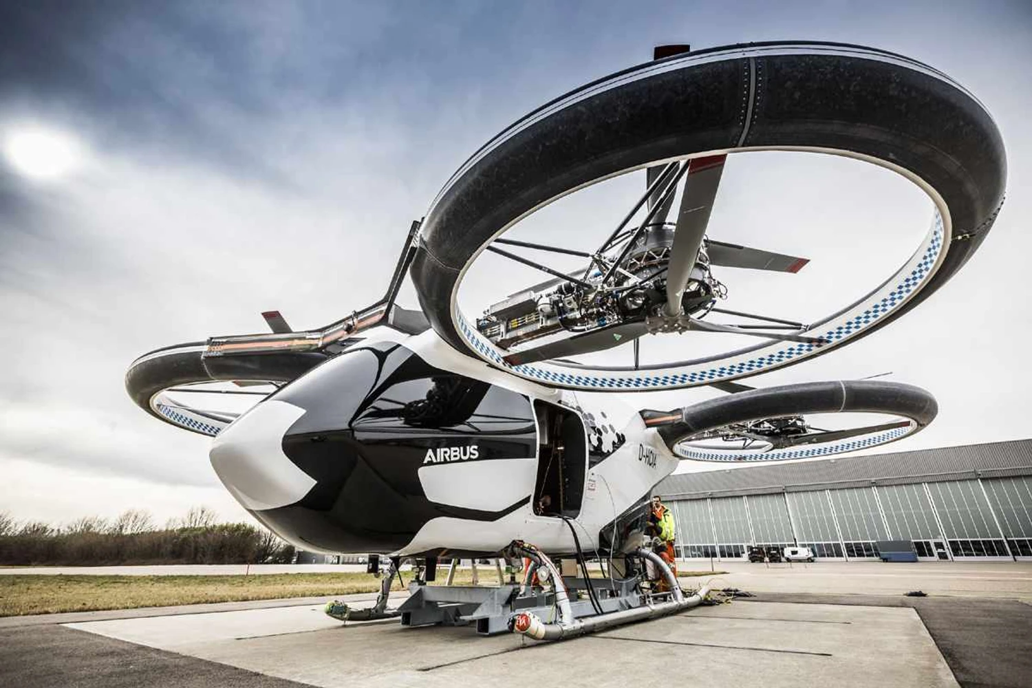 O CityAirbus é projetado para transportar quatro passageiros e voar a 120 km/h (Airbus)