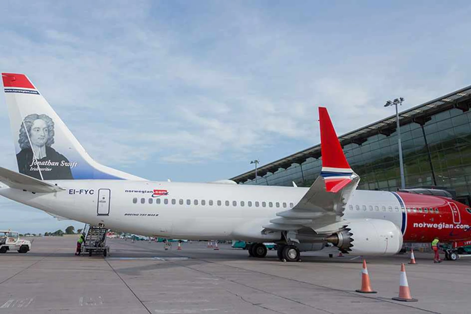 O 737 MAX da Norwegian no aeroporto de Cork, na Irlanda: fim dos voos em setembro (Cork Airport)
