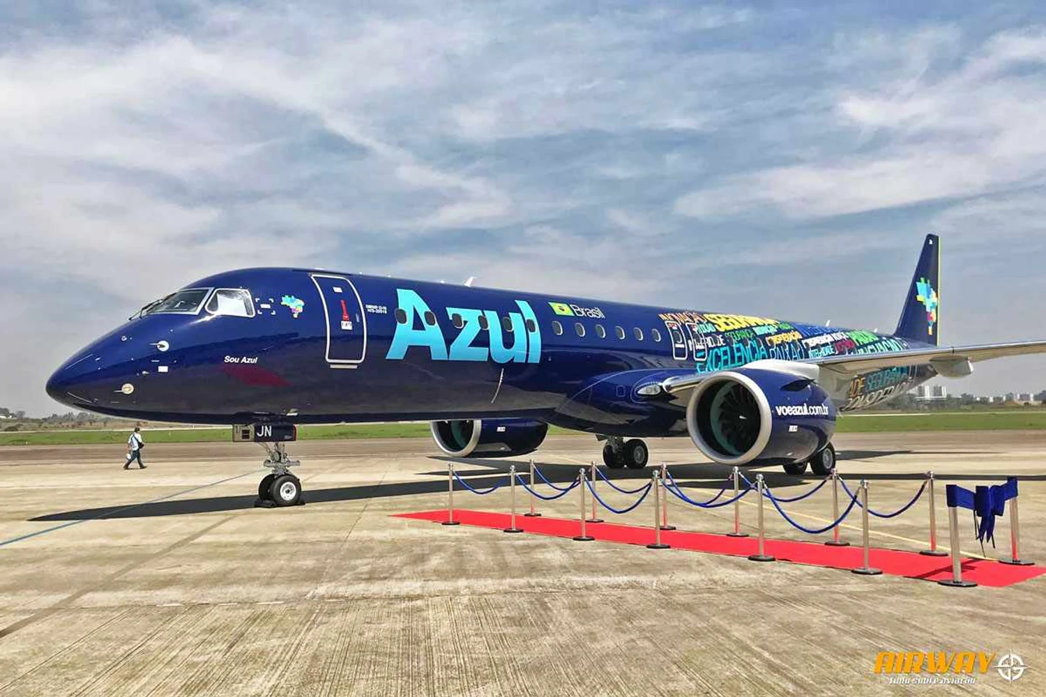 A Azul foi a primeira companhia do mundo a receber o E195-E2, em 2019 (Thiago Vinholes)