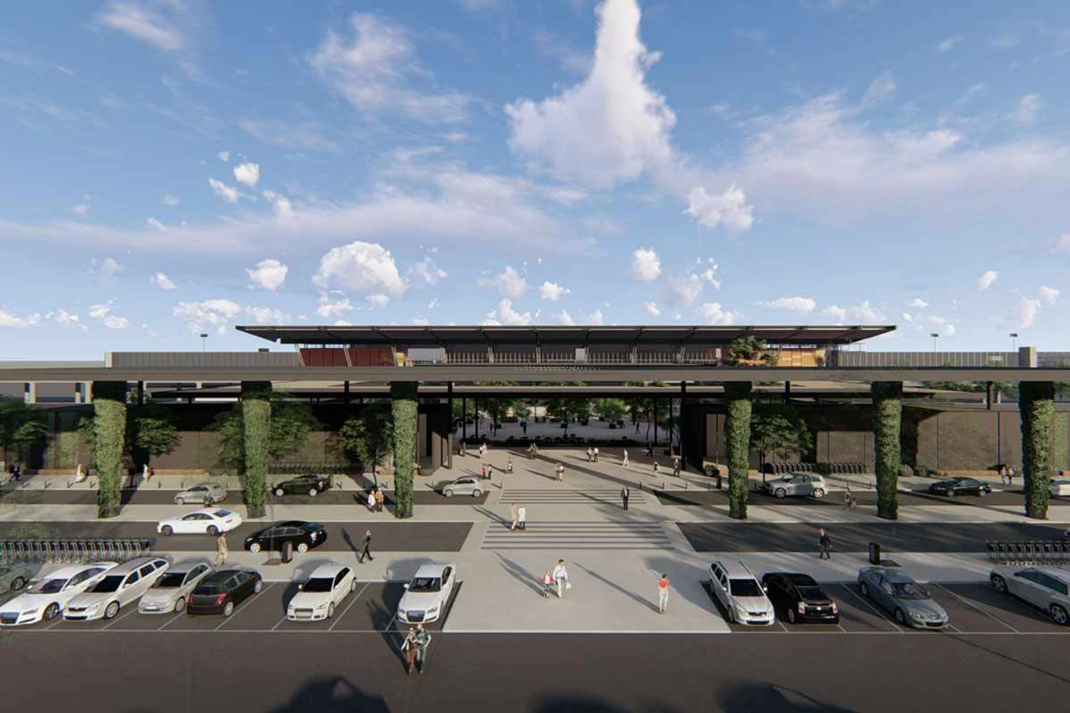 Como ficará a entrada do novo terminal de passageiros do Aeroporto de Florianópolis (Zurich)