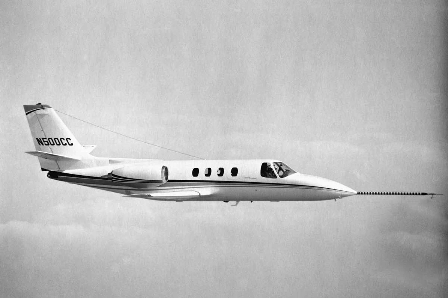 First prototype of the Fanjet 500, aircraft which was later renamed Citation 500 (Textron)