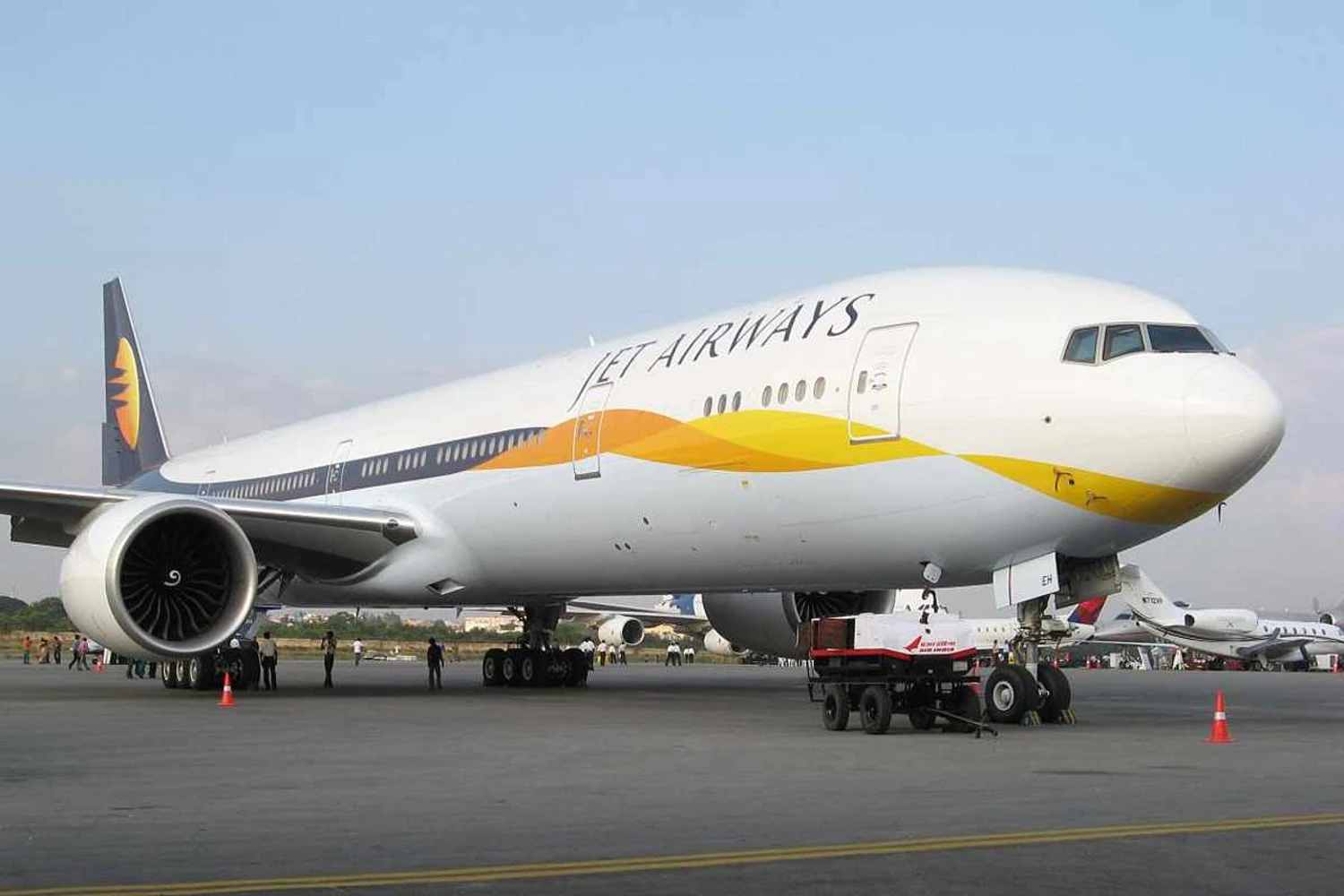 A Jet Airways, segunda maior companhia aérea indiana, parou de voar em abril (Uday Bararia)