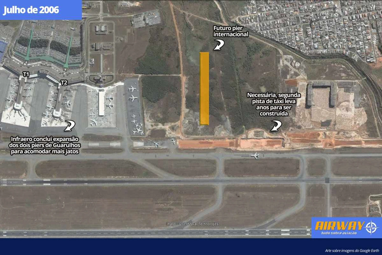 Infraero ampliou os dois píers e foi praticamente isso em cinco anos