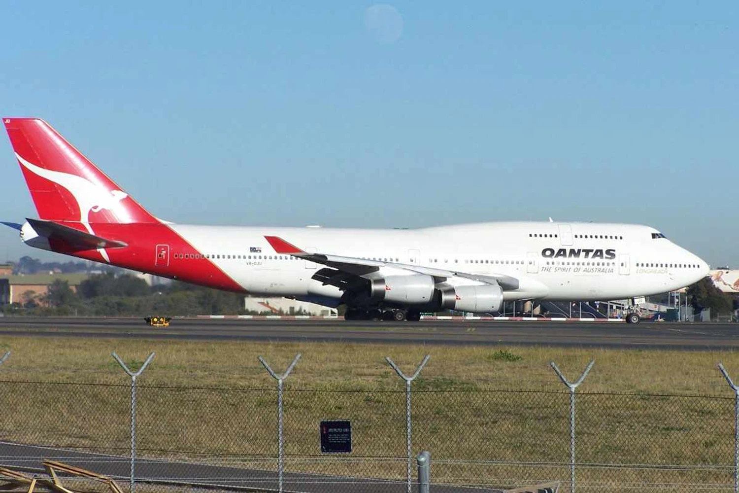 O Boeing 747-400 da Qantas: após 20 anos em serviço uma nova função (Qantas)