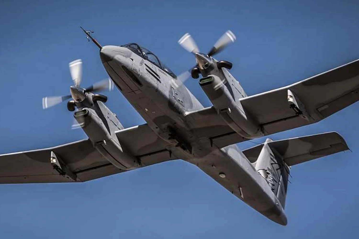 The IA-58 Pucará Fénix in flight (FAA)