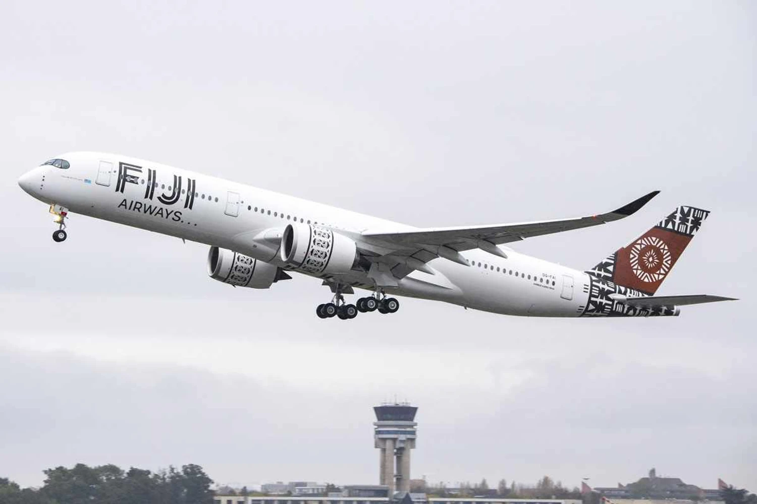 A Fiji Airways recebeu o primeiro de dois A350 arrendados em novembro (Airbus)