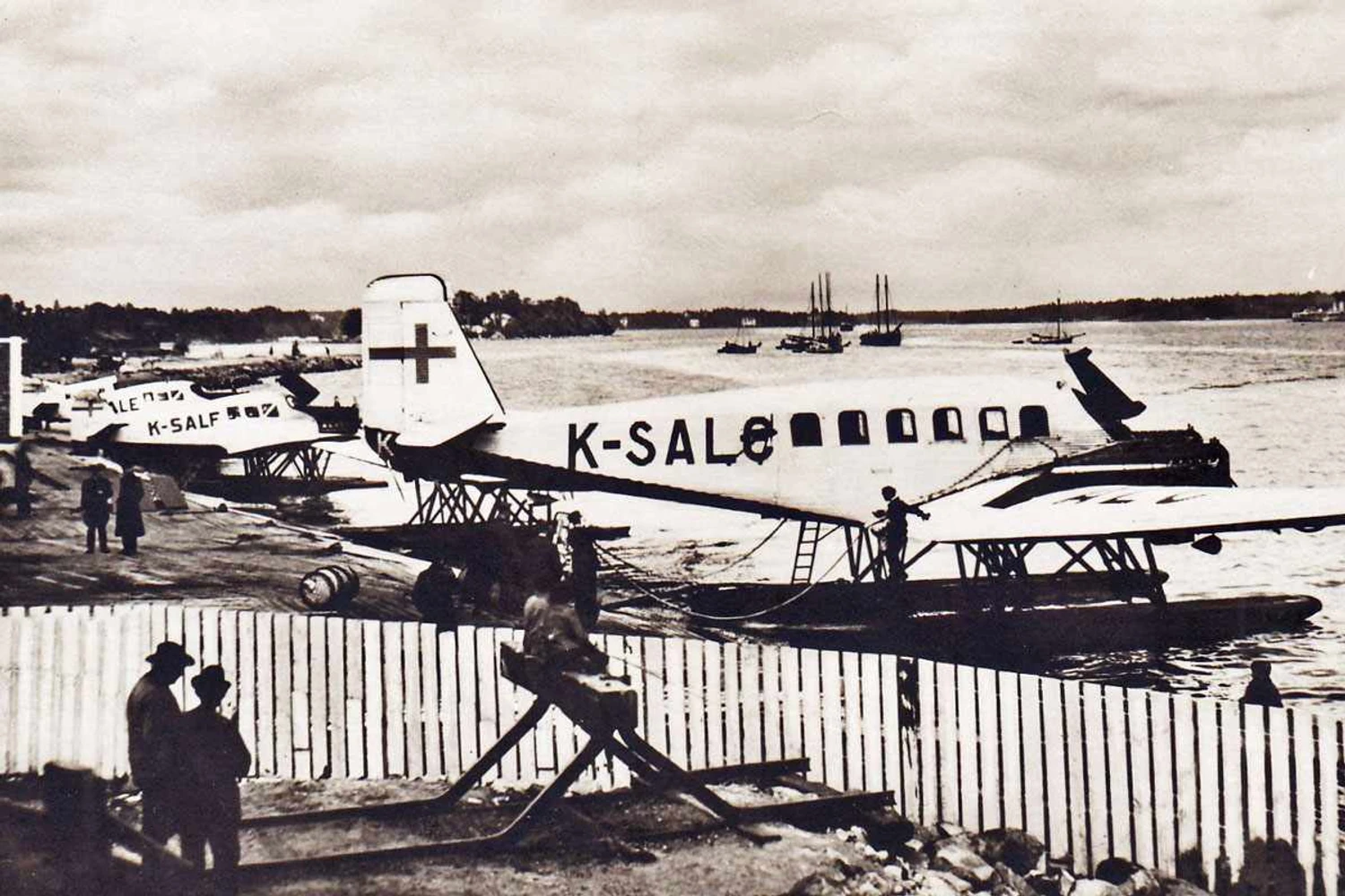 Aviões da Aero Y/A, nome anterior da Finnair (Domínio Público)