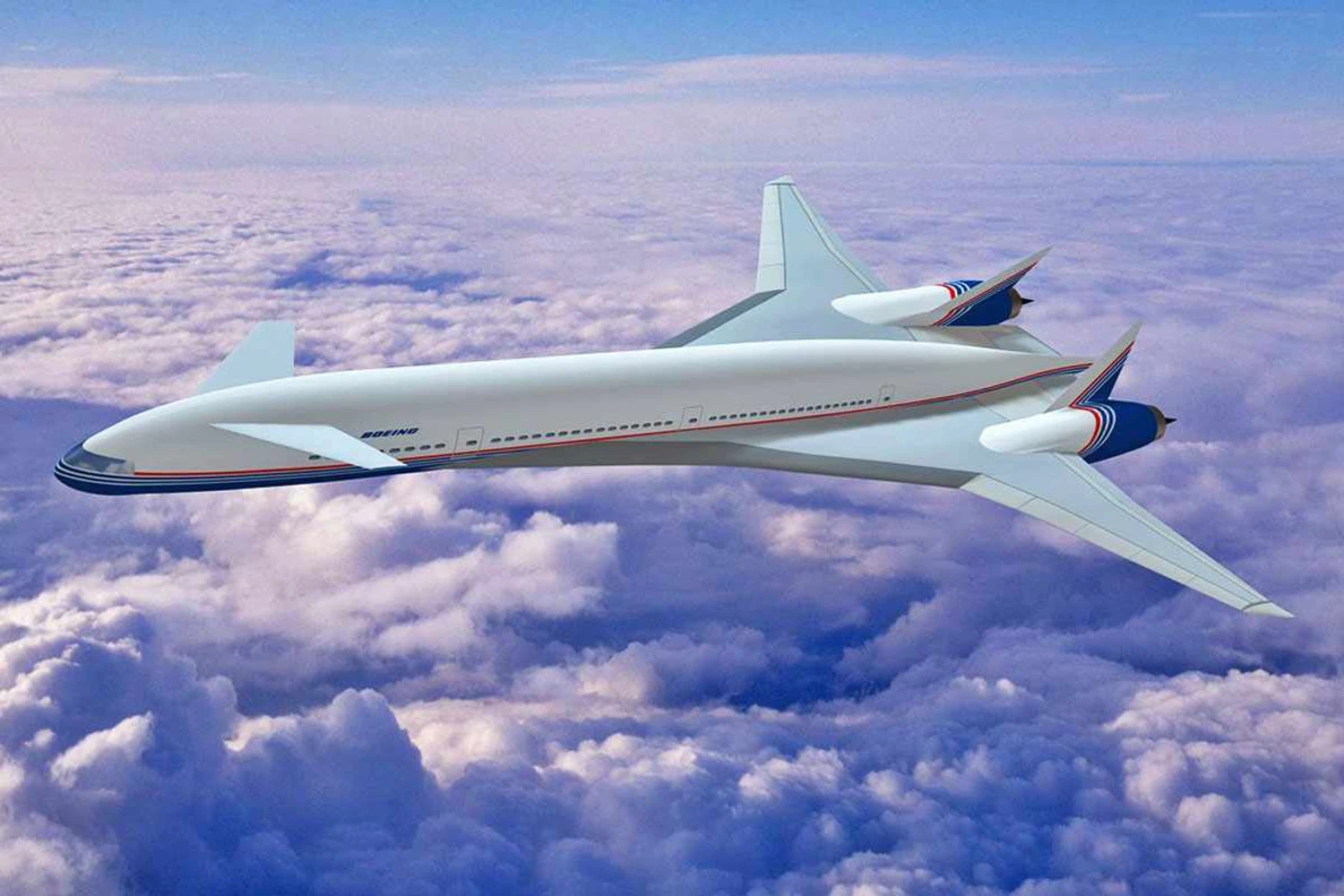 O projeto do Sonic Cruiser previa um voo próximo da velocidade do som (Boeing)
