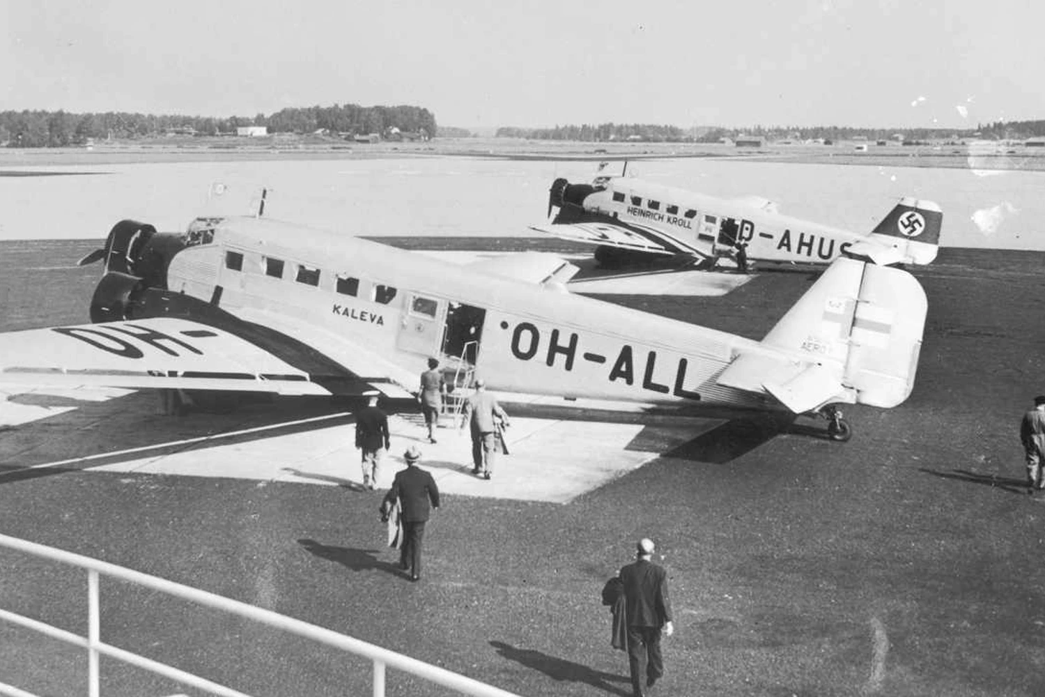 Ju-52 "Kaleva" transportava nove ocupantes quando foi derrubado por aviões alemães (Neittamo)