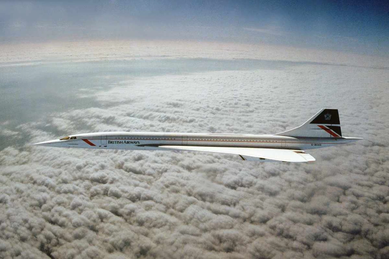 A única foto do Concorde em velocidade máxima