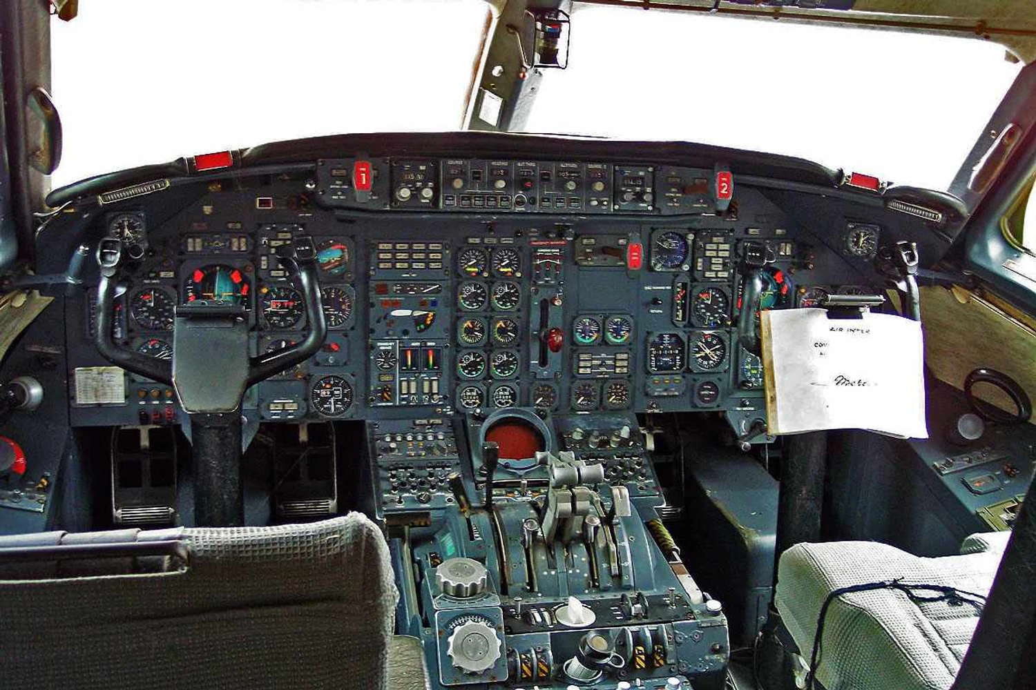 O cockpit do Dassault Mercure (Stahlkocher)