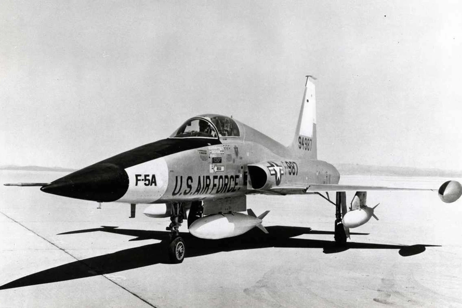 Primeiro protótipo: o modelo experimental XF-5A voou pela primeira vez em 1959 (USAF)