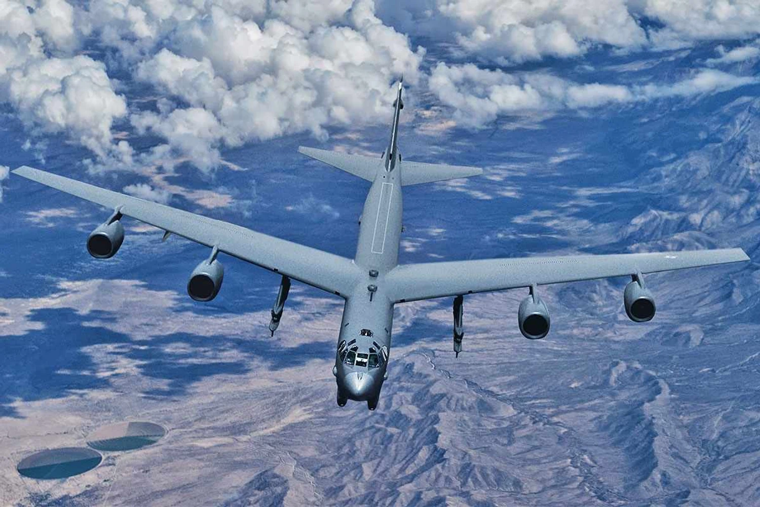 In the 2000s, the USAF launched a program to replace the eight B-52 engines with four modern turbofans, but the project has not evolved (USAF)