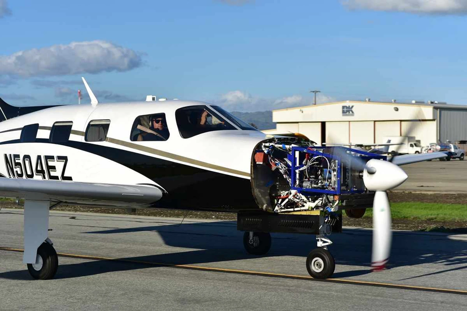O primeiro HyFlyer, baseado no Piper Malibu, voou nos EUA em 2020 (ZeroAvia)