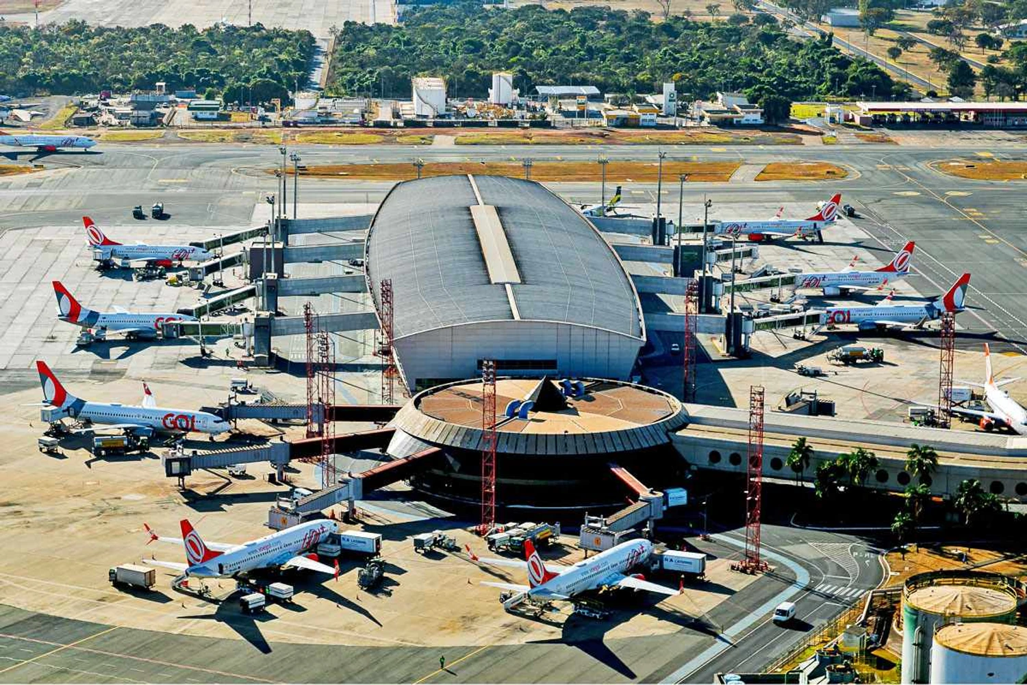A Gol tem liderado o mercado doméstico nas últimas semanas (AeroportosBSB)