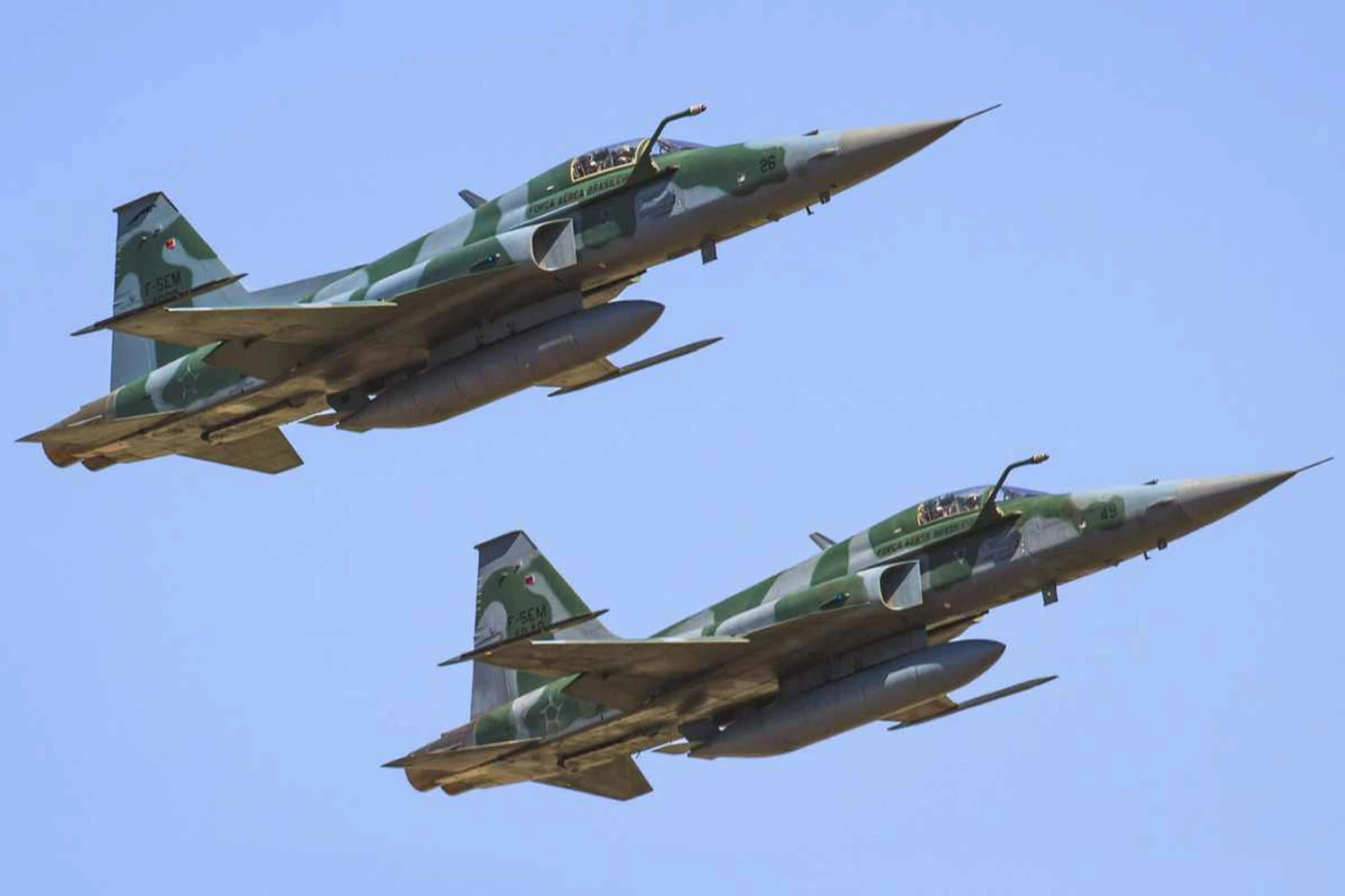 F-5EM operando no Esquadrão Jaguar, no 1º GDA (FAB)