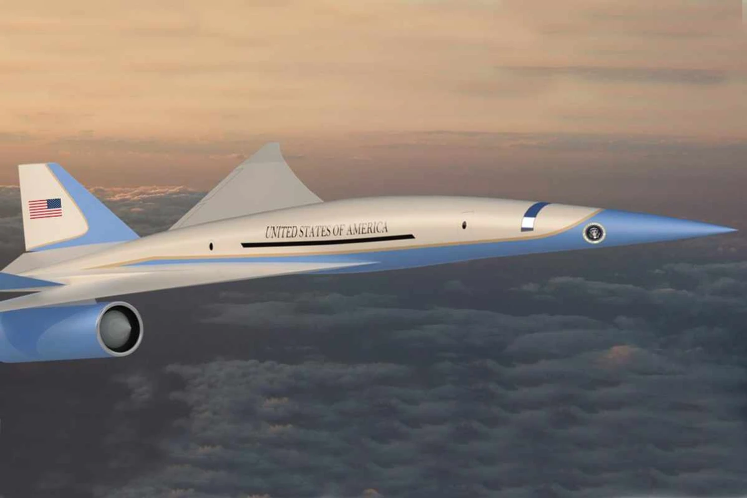 EUA estudam usar avião supersônico no posto do Air Force One