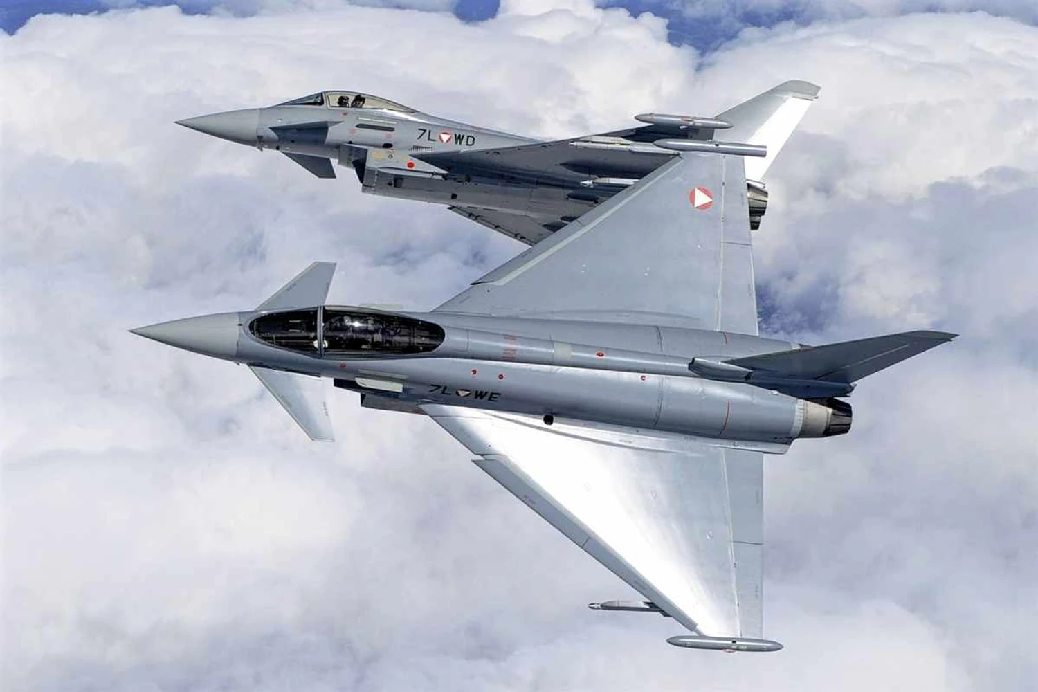 A Força Aérea Austríaca possui 15 caças Eurofighter Typhoon (Divulgação)