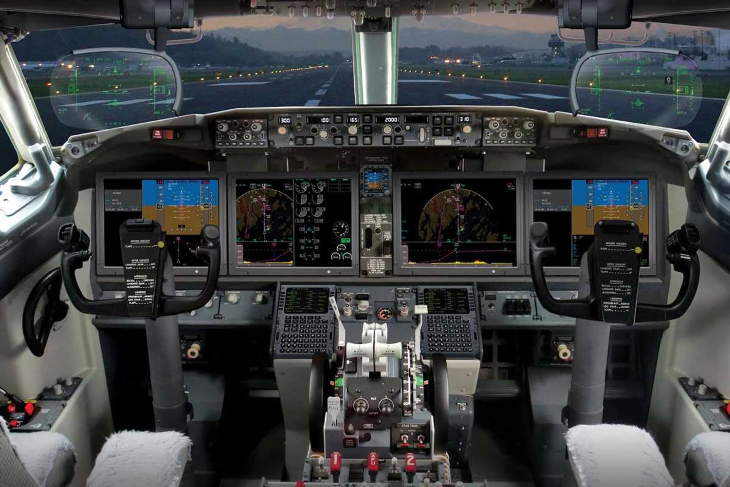 Cockpit do 737 Max: mudanças teriam sido insuficientes, segundo sindicatos (Rockwell Collins)