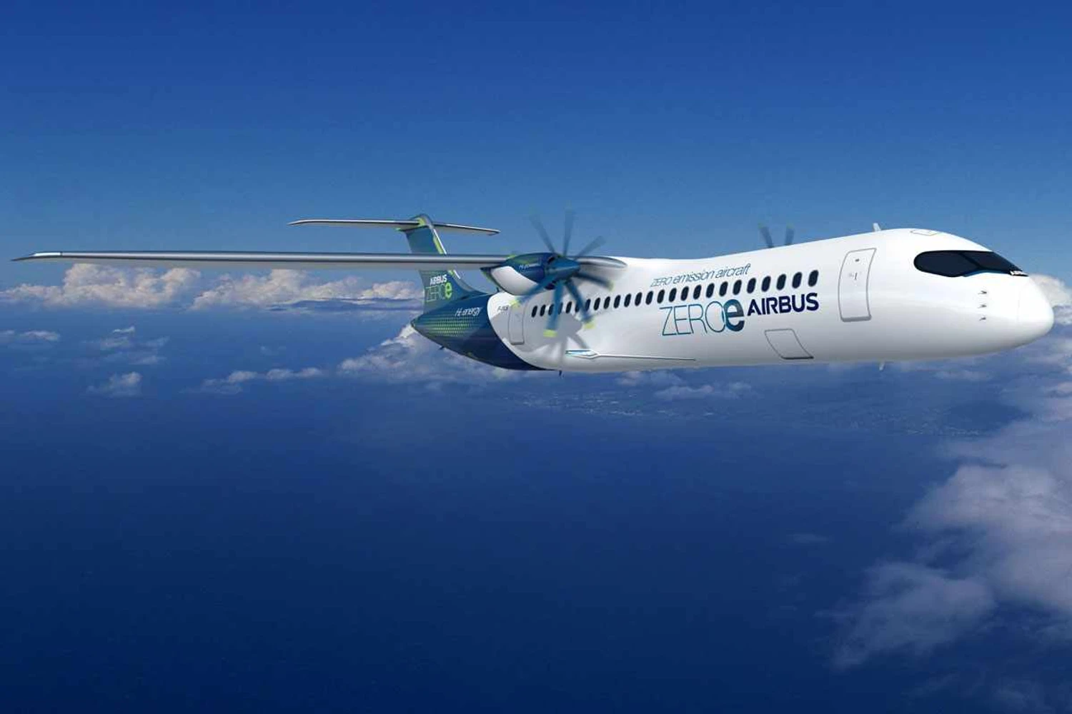 O conceito de turboélice lembra um ATR, mas poderá levar até 100 passageiros (Airbus)