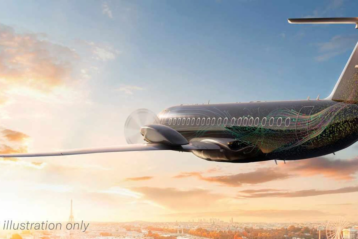 Novo turboélice deve aproveitar a seção transversal dos E-Jets (Embraer)