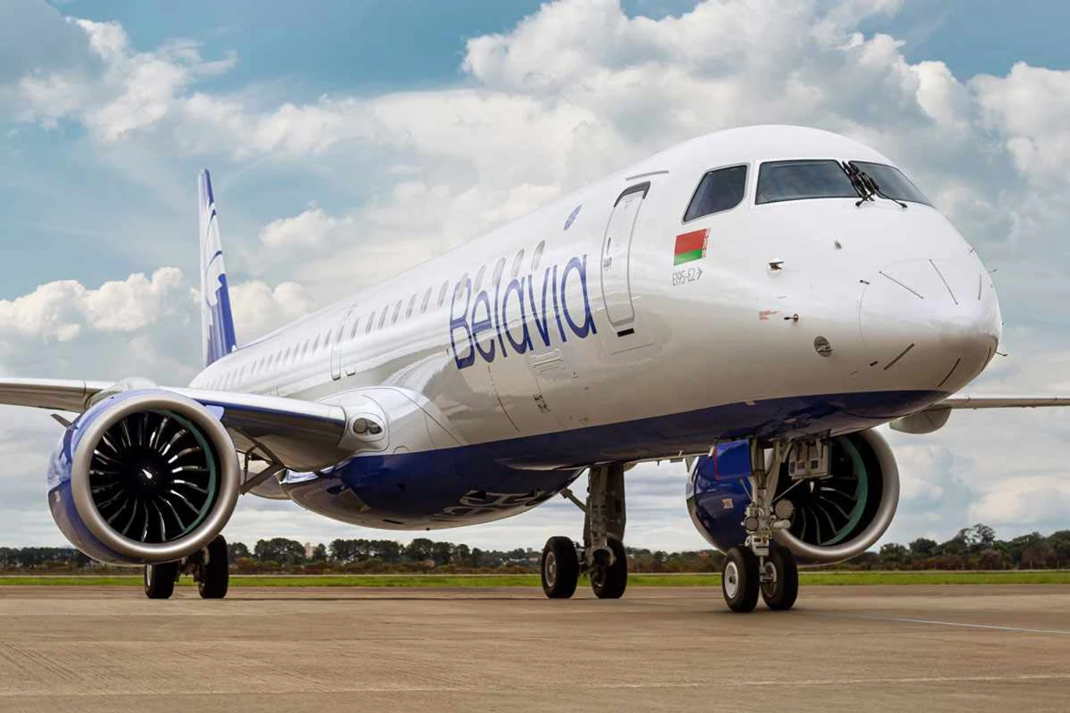 O primeiro E195-E2 da Belavia (Embraer)