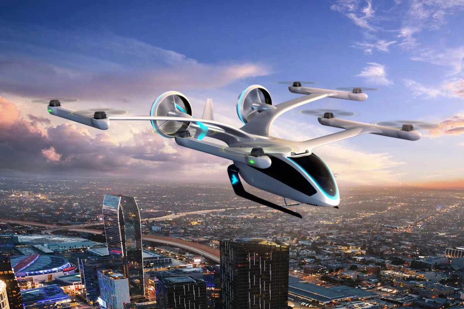 Concepção artística do eVTOL da Embraer (Embraer)
