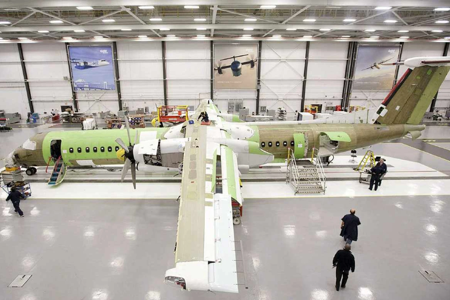 A linha de produção do Dash 8 será transferida no futuro (Bombardier)