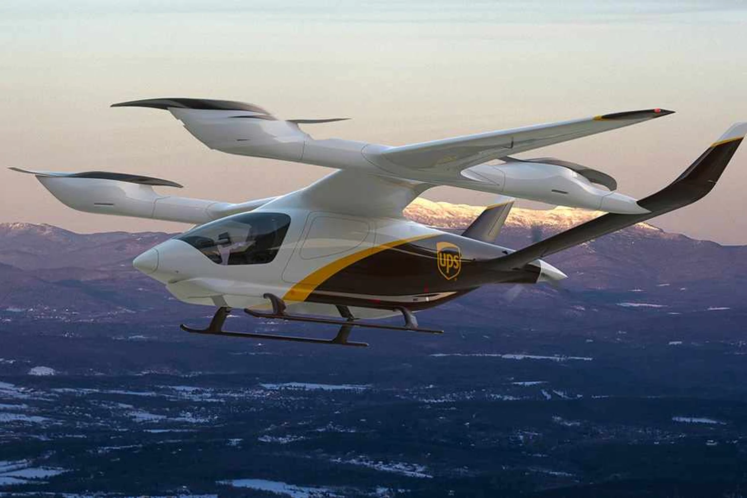 Companhia de carga UPS planeja a compra de 150 aeronaves eVTOL
