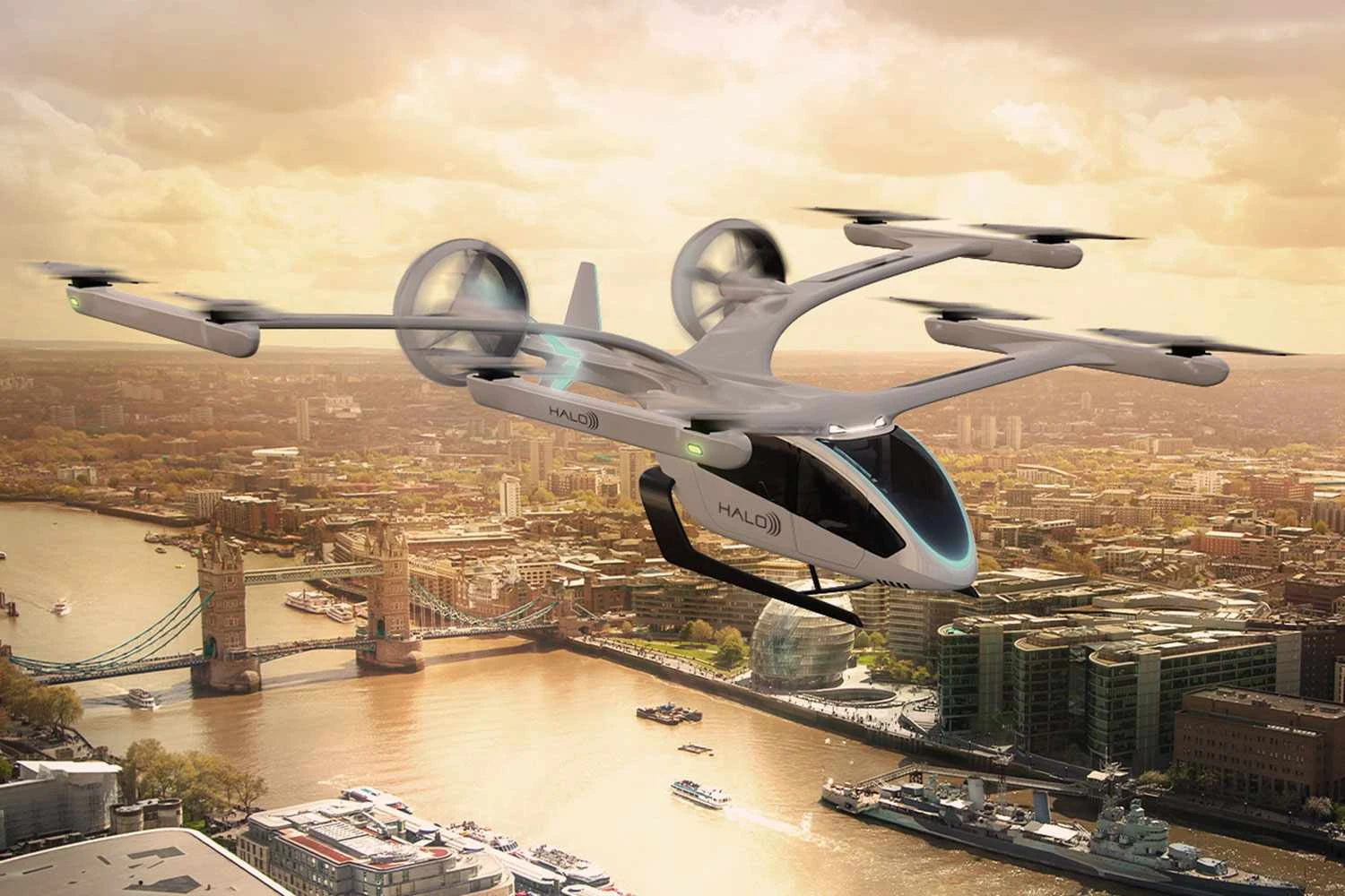 A Halo anunciou um pedido de 200 eVTOL da Embraer