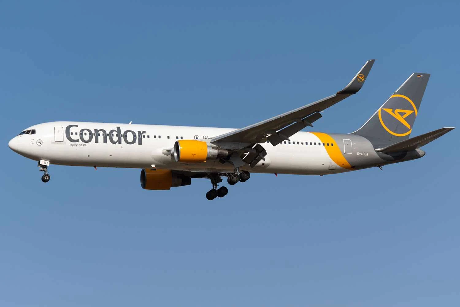 A Condor opera atualmente 15 jatos Boeing 767-300 (N509FZ)