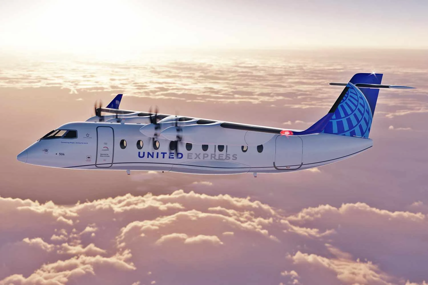 United Airlines quer operar avião elétrico com 19 lugares a partir de 2026