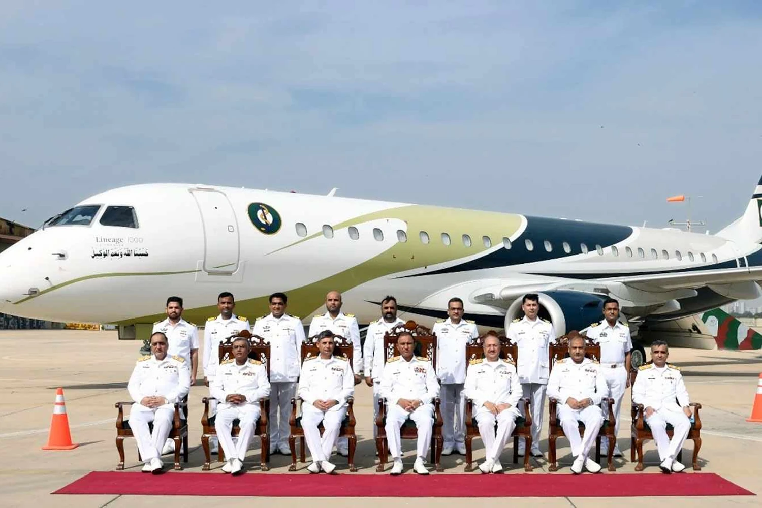 Marinha do Paquistão incorpora o primeiro Embraer Lineage 1000, que será avião de patrulhamento marítimo