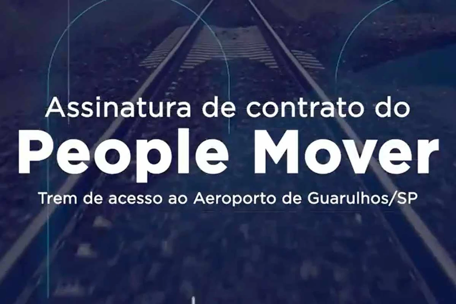 Vídeo do Ministério da Infraestrutura anuncia assinatura do contrato do People Mover