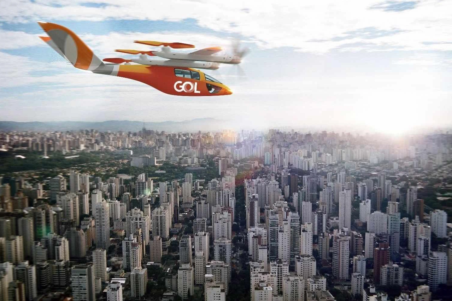 Gol anuncia lançamento de malha aérea com 250 'táxi voadores' no Brasil