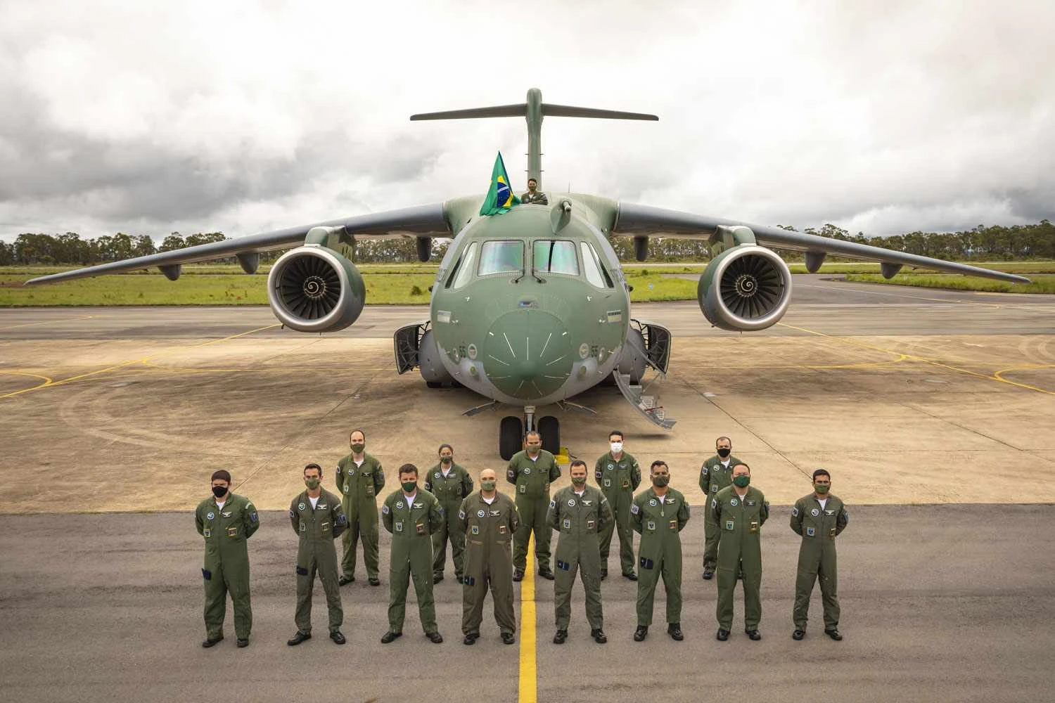 Anápolis é a sede do Esquadrão Zeus. que opera os KC-390 (FAB)