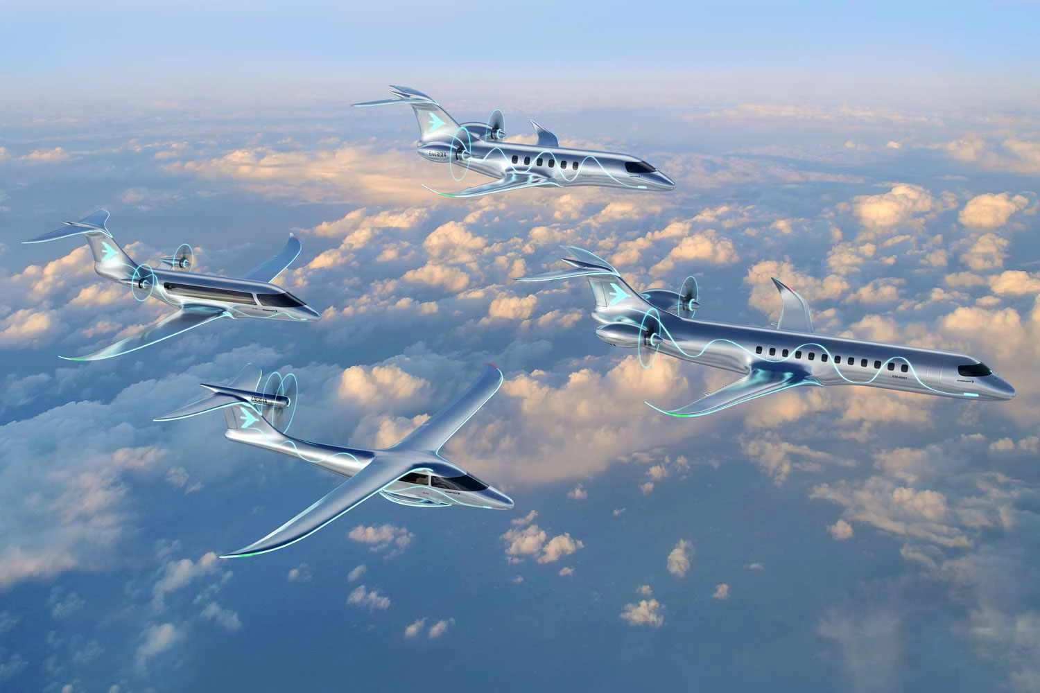 Embraer revela a família 'Energia', de aeronaves sustentáveis